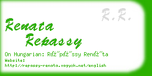 renata repassy business card